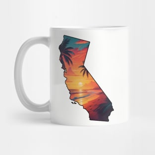 California State Beach Sunset Mug